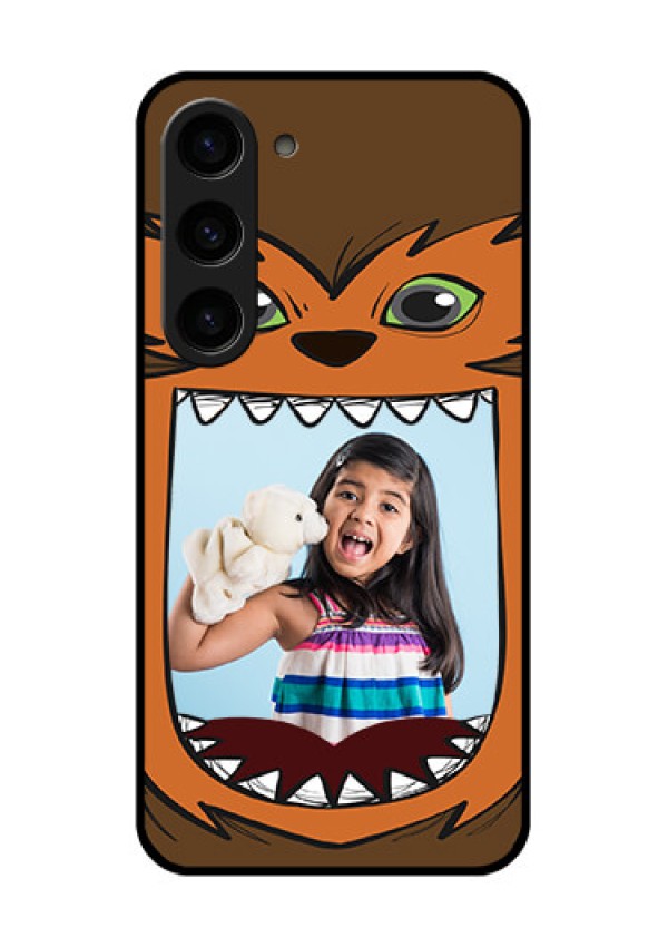 Galaxy S23 5G Photo Printing on Glass Case - Owl Monster Back Case Design
