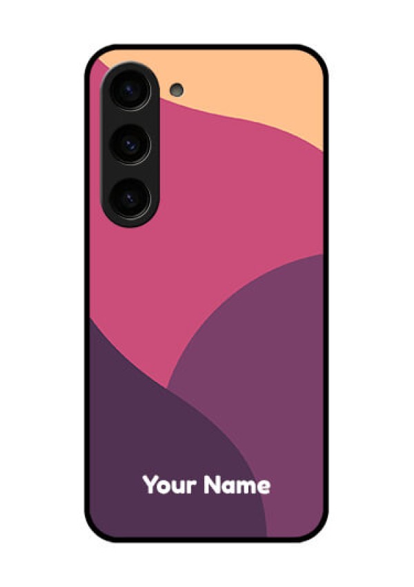 Galaxy S23 5G Custom Glass Phone Case - Mixed Multi-colour abstract art Design