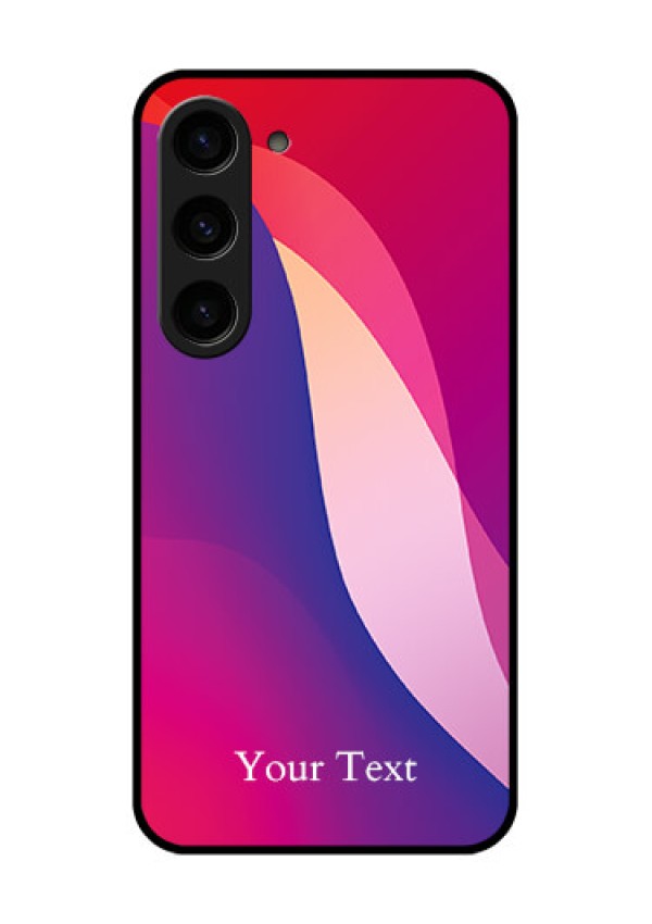 Galaxy S23 5G Personalized Glass Phone Case - Digital abstract Overlap Design