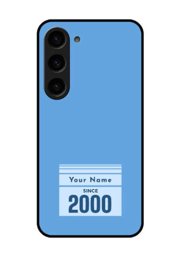 Galaxy S23 5G Custom Glass Mobile Case - Custom Year of birth Design