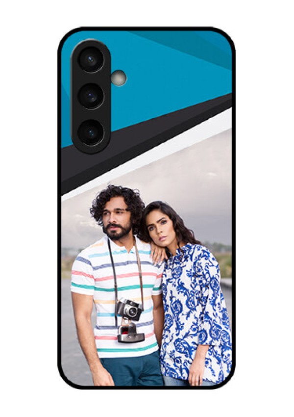 Samsung Galaxy S23 FE 5G Custom Glass Phone Case - Simple Pattern Photo Upload Design