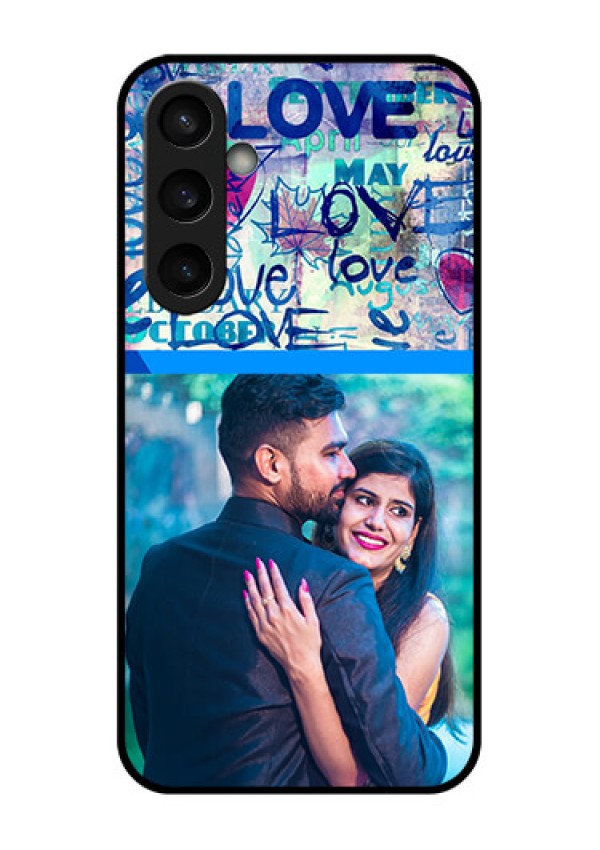 Samsung Galaxy S23 FE 5G Custom Glass Phone Case - Colorful Love Design