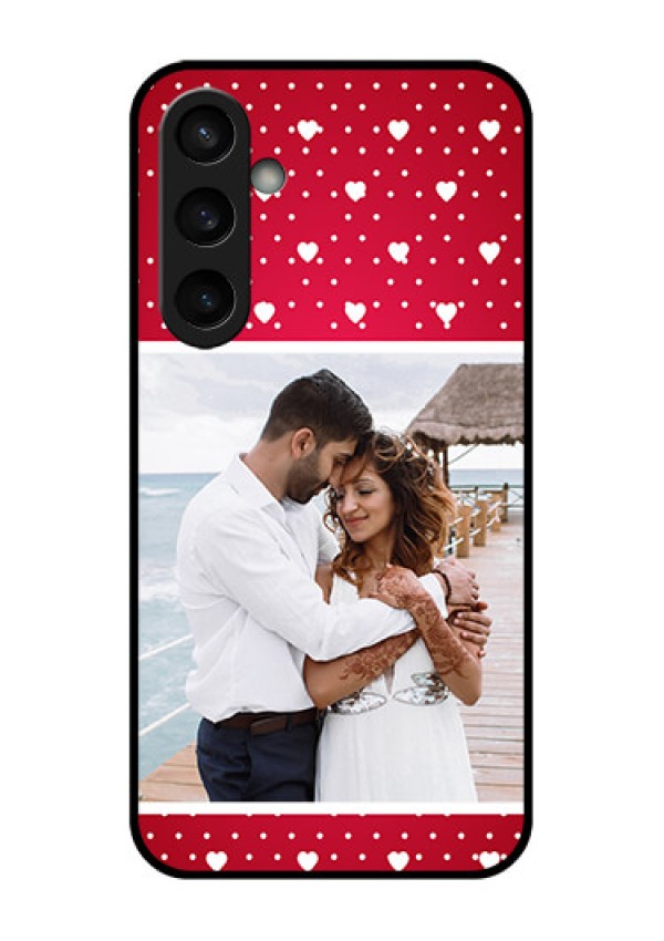 Samsung Galaxy S23 FE 5G Custom Glass Phone Case - Hearts Mobile Case Design