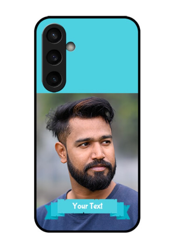 Samsung Galaxy S23 FE 5G Custom Glass Phone Case - Blue Color Design