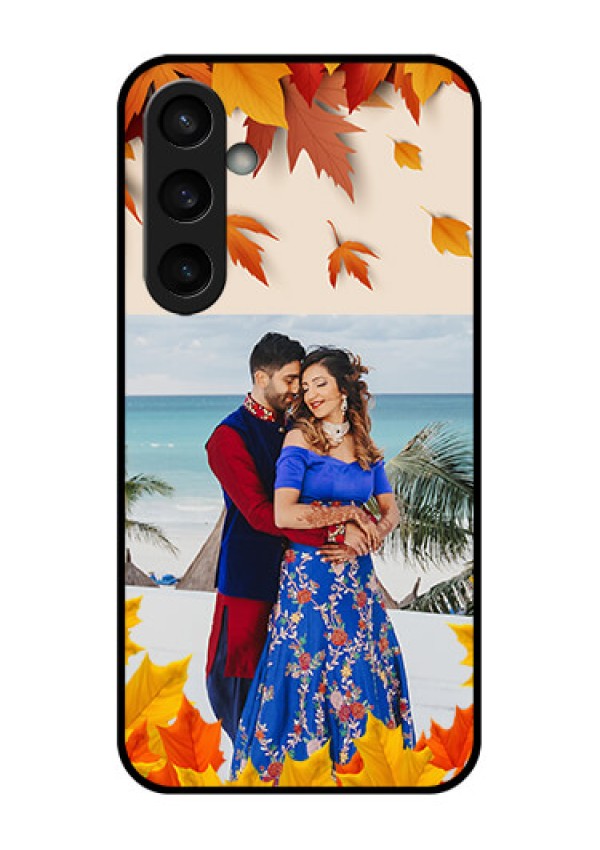 Samsung Galaxy S23 FE 5G Custom Glass Phone Case - Autumn Maple Leaves Design