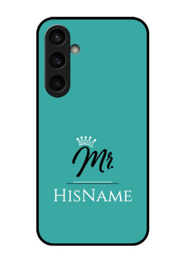 Samsung Galaxy S23 FE 5G Custom Glass Phone Case - Mr With Name Design