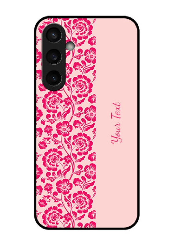 Samsung Galaxy S23 FE 5G Custom Glass Phone Case - Attractive Floral Pattern Design