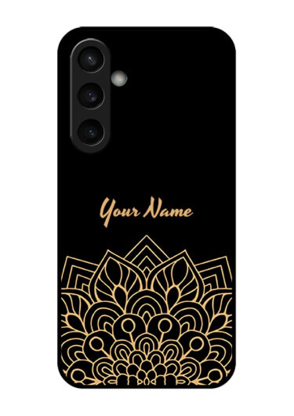 Samsung Galaxy S23 FE 5G Custom Glass Phone Case - Golden Mandala Design