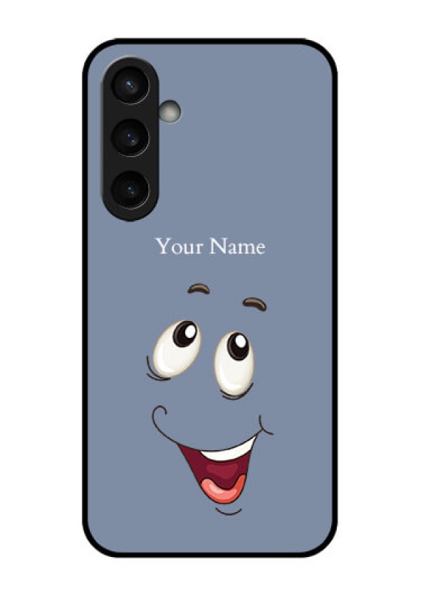 Samsung Galaxy S23 FE 5G Custom Glass Phone Case - Laughing Cartoon Face Design