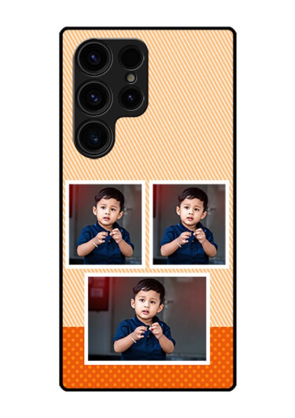 Galaxy S23 Ultra 5G Photo Printing on Glass Case - Bulk Photos Upload Design