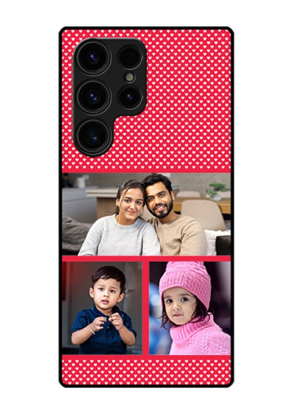 Galaxy S23 Ultra 5G Personalized Glass Phone Case - Bulk Pic Upload Design