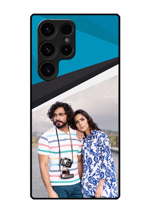 Galaxy S23 Ultra 5G Photo Printing on Glass Case - Simple Pattern Photo Upload Design