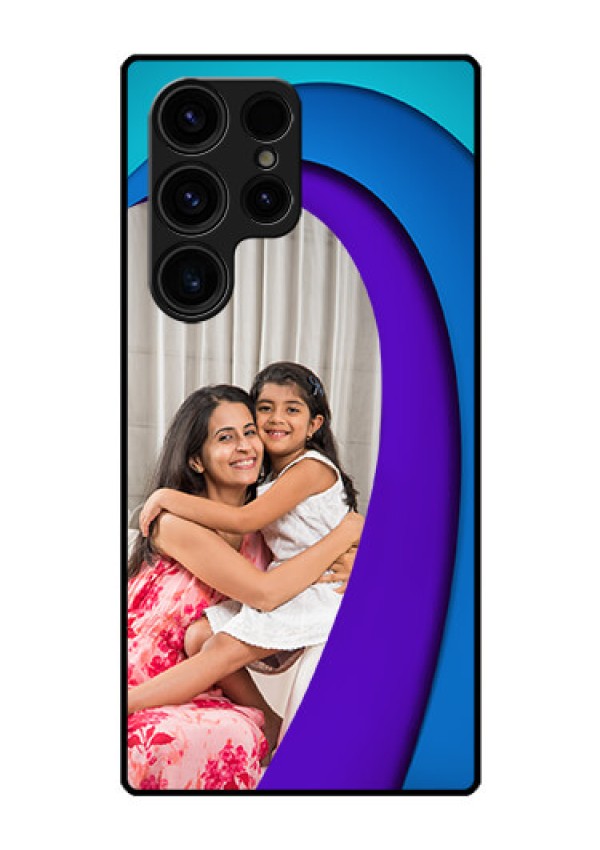 Galaxy S23 Ultra 5G Photo Printing on Glass Case - Simple Pattern Design