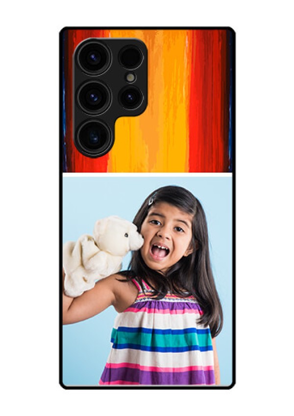 Galaxy S23 Ultra 5G Personalized Glass Phone Case - Multi Color Design