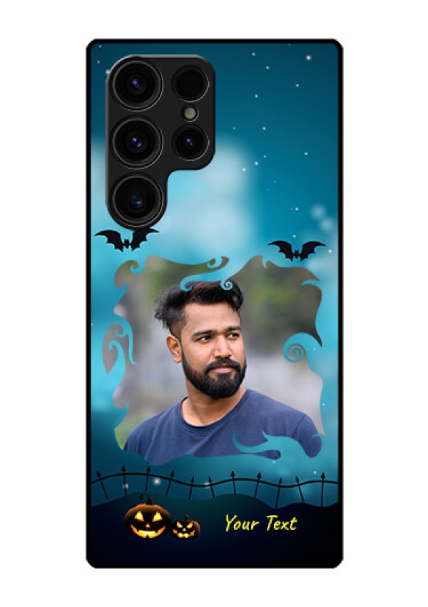 Galaxy S23 Ultra 5G Custom Glass Phone Case - Halloween frame design