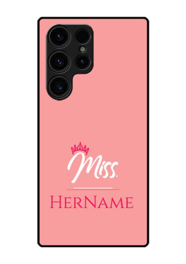 Galaxy S23 Ultra 5G Custom Glass Phone Case Mrs with Name