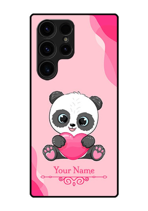 Galaxy S23 Ultra 5G Custom Glass Mobile Case - Cute Panda Design