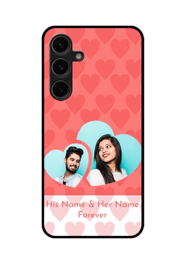 Galaxy S24 FE 5G Custom Glass Phone Case - Couple Pic Upload Design