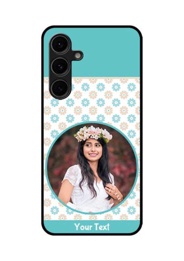 Galaxy S24 FE 5G Custom Glass Phone Case - Beautiful Flowers Design