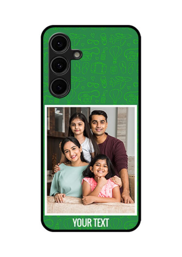 Galaxy S24 FE 5G Custom Glass Phone Case - Picture Upload Design