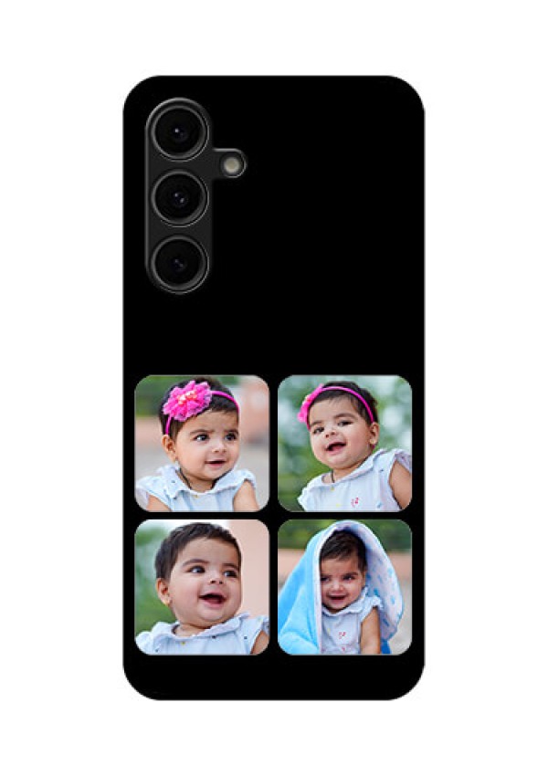 Galaxy S24 FE 5G Custom Glass Phone Case - Multiple Pictures Design