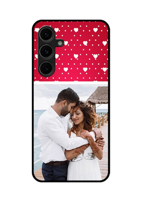 Galaxy S24 FE 5G Custom Glass Phone Case - Hearts Mobile Case Design