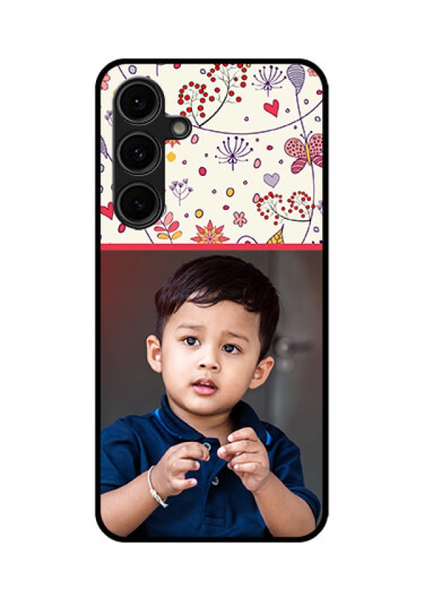 Galaxy S24 FE 5G Custom Glass Phone Case - Premium Floral Design