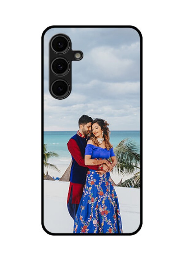 Galaxy S24 FE 5G Custom Glass Phone Case - Upload Full Picture Design