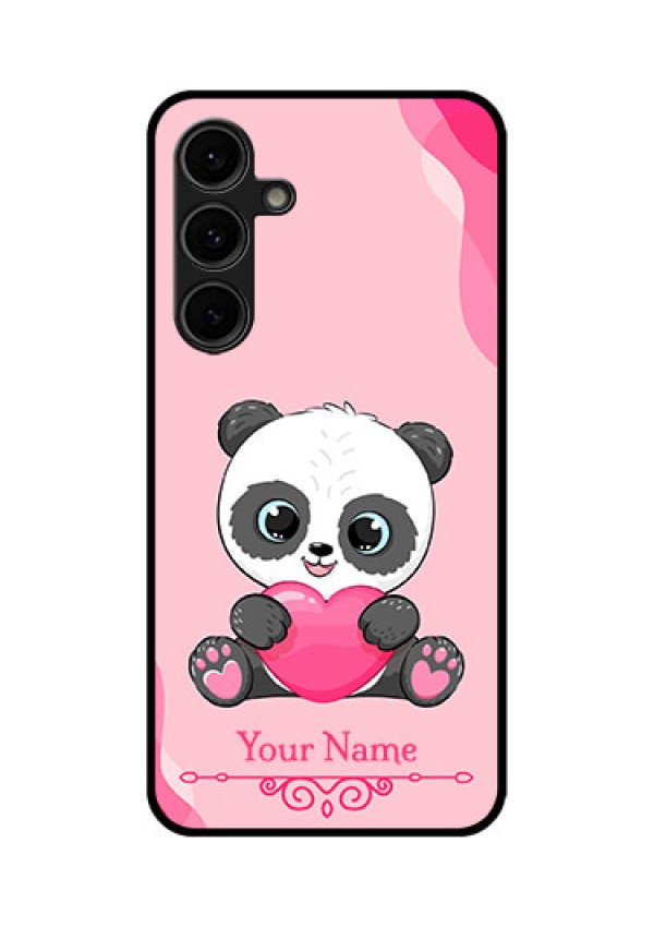 Galaxy S24 FE 5G Custom Glass Phone Case - Cute Panda Design