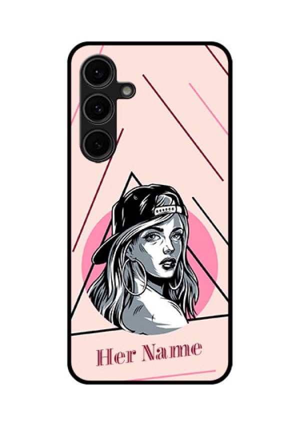 Galaxy S24 FE 5G Custom Glass Phone Case - Rockstar Girl Design