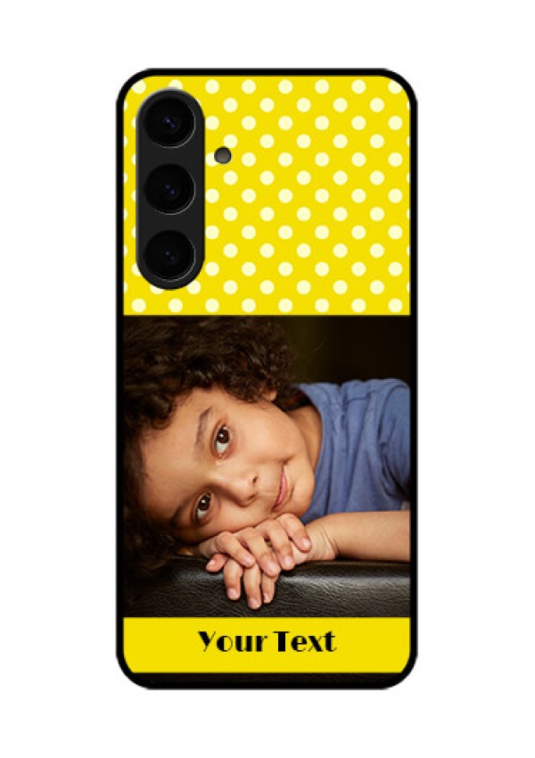 Samsung Galaxy S24 Plus 5G Custom Glass Phone Case - Bright Yellow Case Design