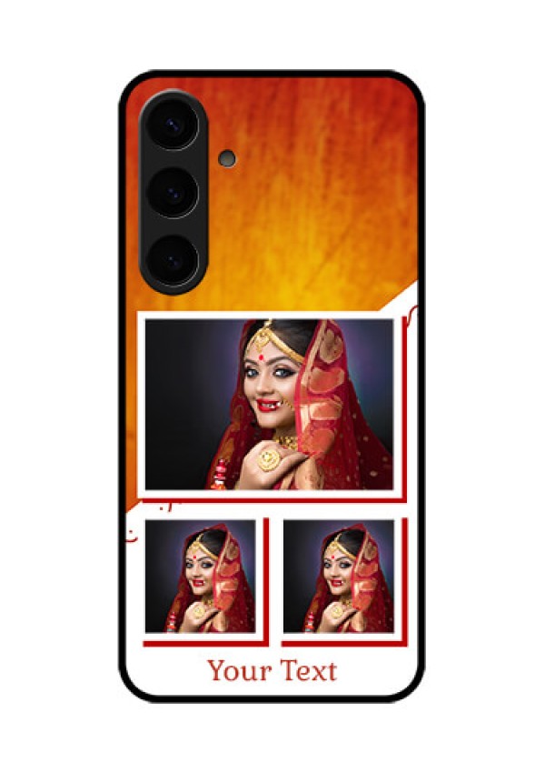 Samsung Galaxy S24 Plus 5G Custom Glass Phone Case - Wedding Memories Design