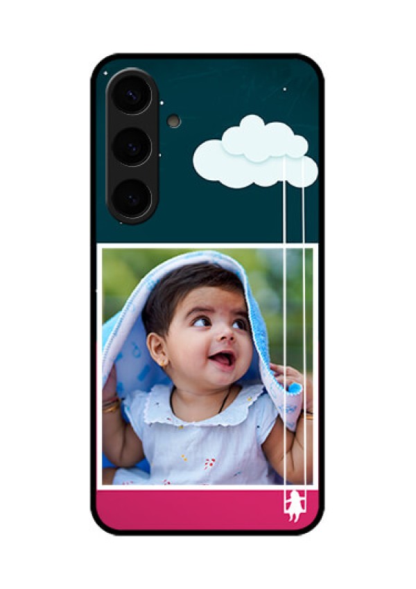 Samsung Galaxy S24 Plus 5G Custom Glass Phone Case - Cute Girl With Cloud Design