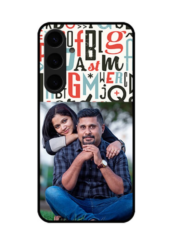 Samsung Galaxy S24 Plus 5G Custom Glass Phone Case - Alphabet Design