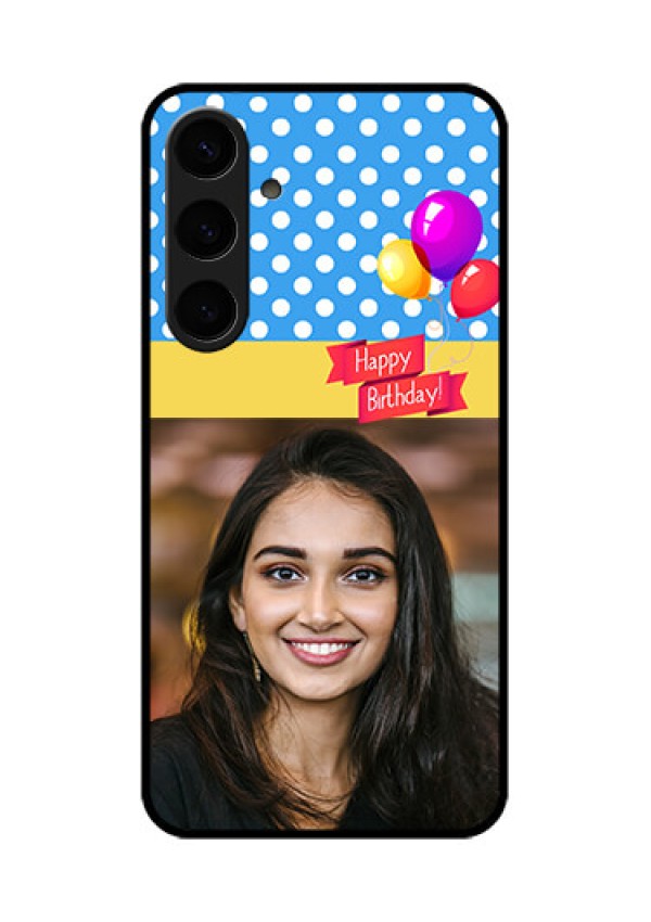 Samsung Galaxy S24 Plus 5G Custom Glass Phone Case - Happy Birthday Design