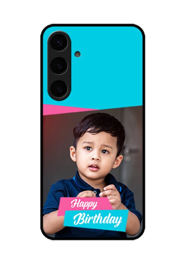 Samsung Galaxy S24 Plus 5G Custom Glass Phone Case - Image Holder With 2 Color Design