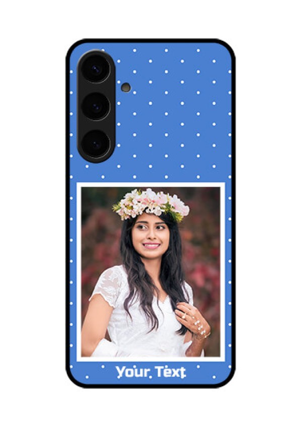 Samsung Galaxy S24 Plus 5G Custom Glass Phone Case - Polka Dots Design