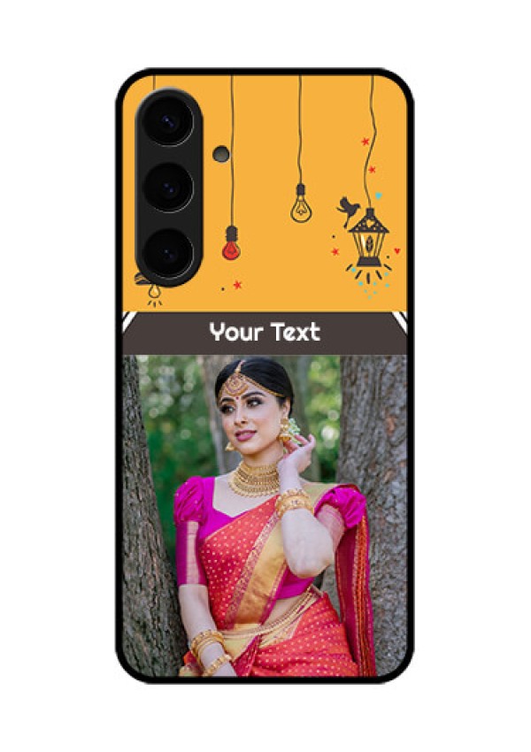 Samsung Galaxy S24 Plus 5G Custom Glass Phone Case - With Family Picture And Icons