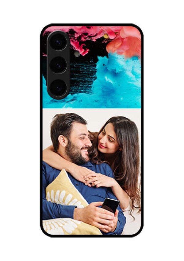 Samsung Galaxy S24 Plus 5G Custom Glass Phone Case - Quote With Acrylic Painting Design