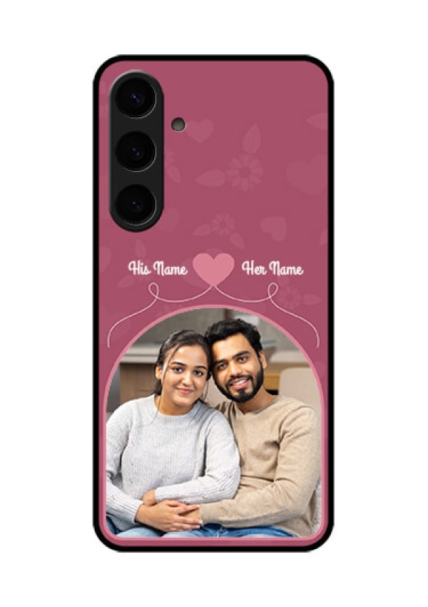Samsung Galaxy S24 Plus 5G Custom Glass Phone Case - Love Floral Design