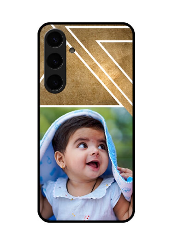 Samsung Galaxy S24 Plus 5G Custom Glass Phone Case - Gradient Abstract Texture Design