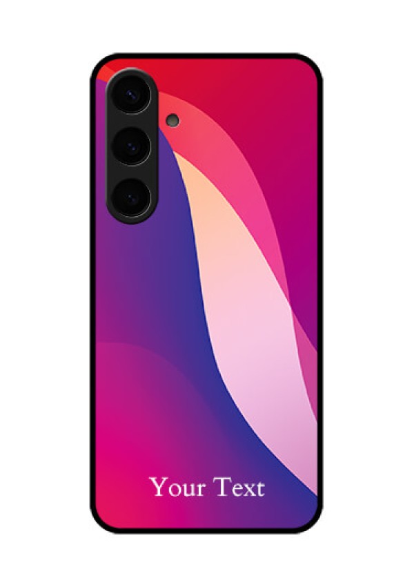 Samsung Galaxy S24 Plus 5G Custom Glass Phone Case - Digital Abstract Overlap Design