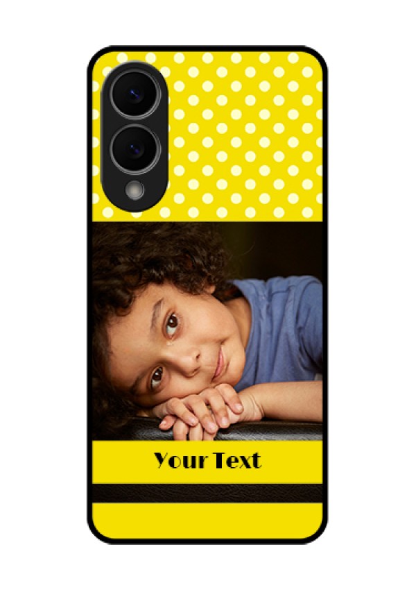 Samsung Galaxy S25 Edge 5G Custom Glass Phone Case - Bright Yellow Case Design