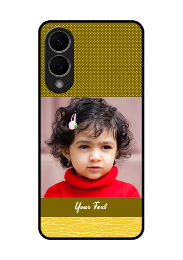 Samsung Galaxy S25 Edge 5G Custom Glass Phone Case - Simple Green Color Design