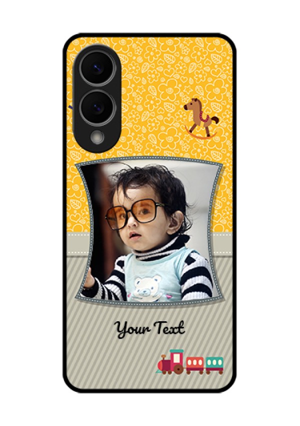 Samsung Galaxy S25 Edge 5G Custom Glass Phone Case - Baby Picture Upload Design
