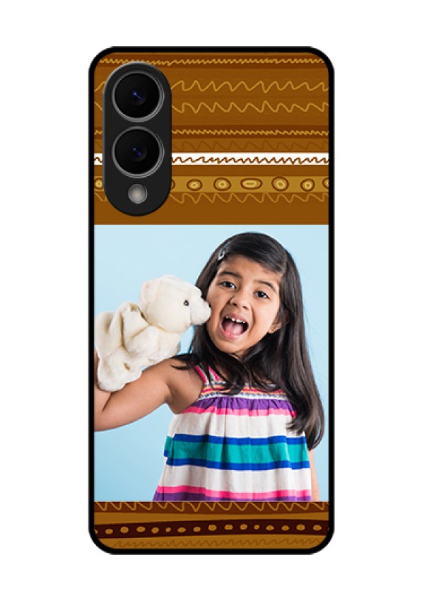 Samsung Galaxy S25 Edge 5G Custom Glass Phone Case - Friends Picture Upload Design