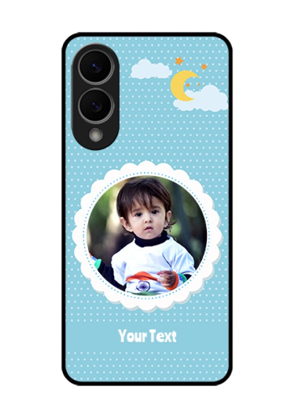 Samsung Galaxy S25 Edge 5G Custom Glass Phone Case - Violet Pattern Design