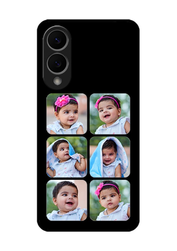 Samsung Galaxy S25 Edge 5G Custom Glass Phone Case - Multiple Pictures Design