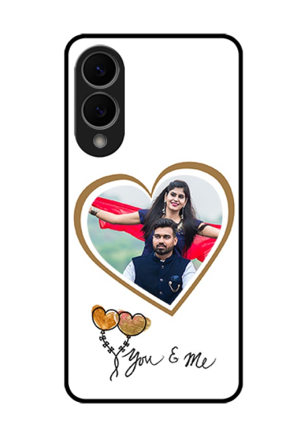 Samsung Galaxy S25 Edge 5G Custom Glass Phone Case - You & Me Design