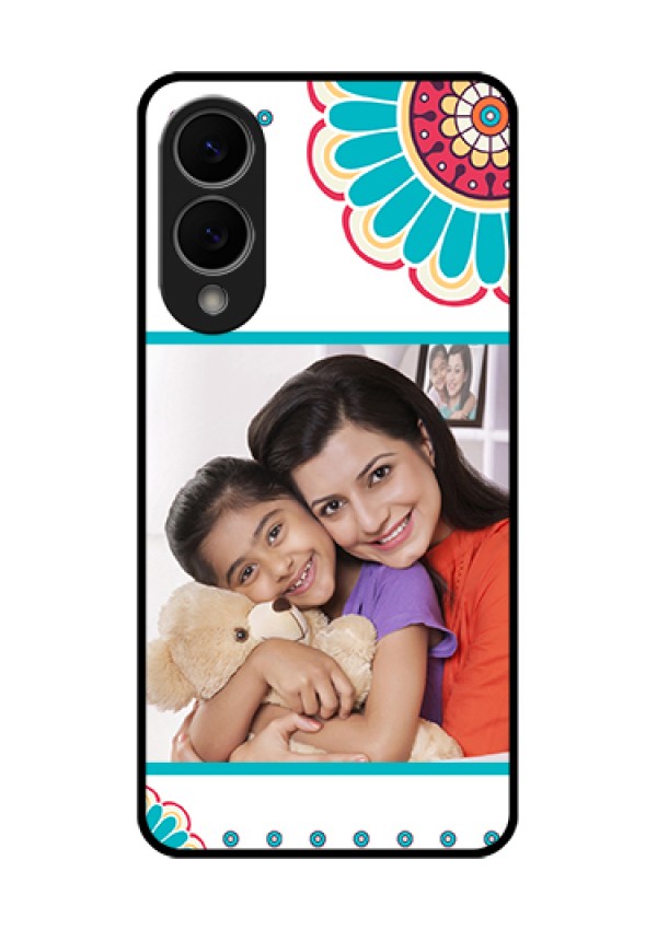 Samsung Galaxy S25 Edge 5G Custom Glass Phone Case - Flower Design